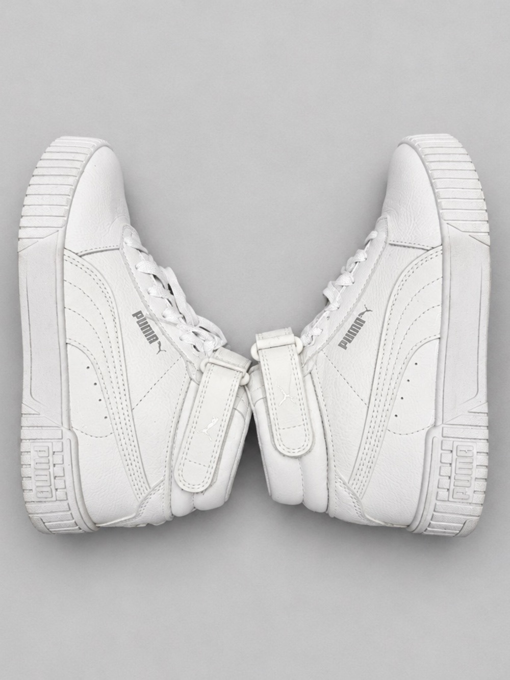 PUMA Carina 2.0 Mid White High Top Sneakers Size 6.5